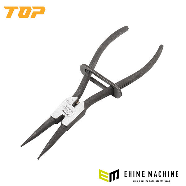 TOP SS-175LK ロック式スナップリングプライヤー 軸用 直爪 175mm 使用範囲19~40mm トップ工業 TOP工業