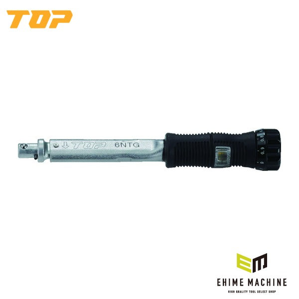 TOP グリップ付プリセット形トルクハンドル 調整範囲2~6N・m ヘッド交換式 (T-6NTG)(4975180376169)トップ工業