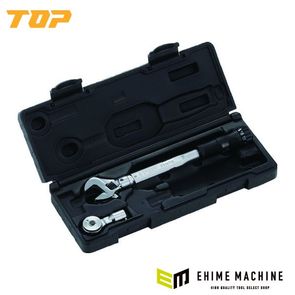 TOP モンキ形/ラチェット形グリップ付トルクレンチセット 調整範囲5~25N・m トルク管理 (TS-25NTG)(4975180375711)トップ工業