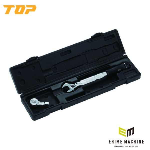 TOP モンキ形/ラチェット形グリップ付トルクレンチセット 調整範囲10~50N・m トルク管理 (TS-50NTG)(4975180375728)トップ工業