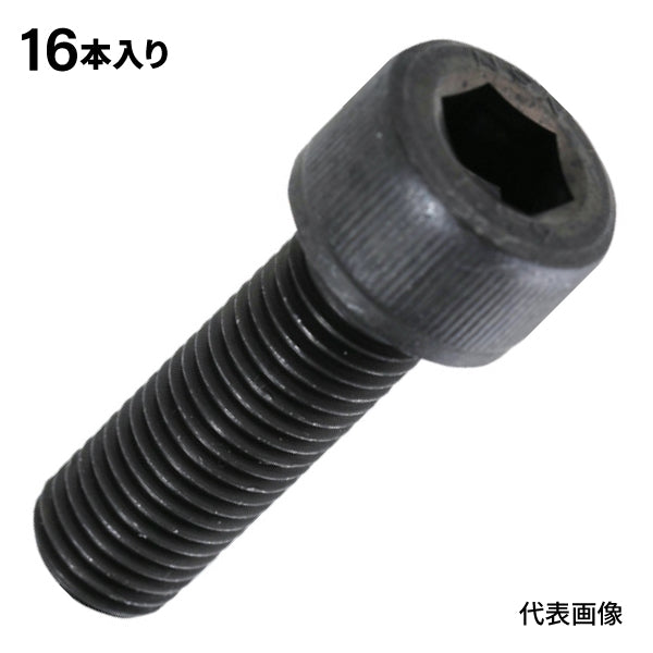 TRUSCO 六角穴付ボルト 細目 スチール(SCM435) 黒染メ M10×30 P1.25 16本入 B1501030P1.25 トラスコ