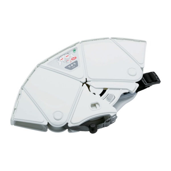 ミドリ安全 防災用折りたたみヘルメット フラットメット2 TSC-10N ホワイト 厚さ3.3cm 国家検定合格品 日本製 (TSC-10N-W)(4548890471150) MIDORI ANZEN