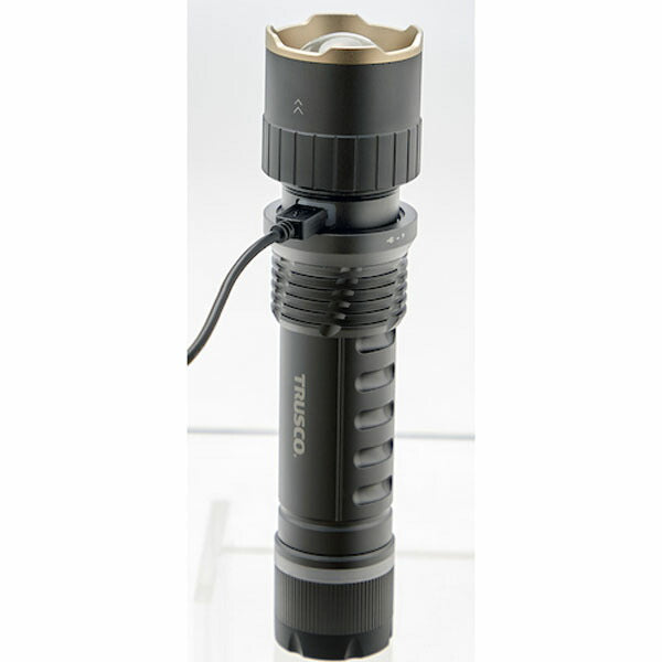 TRUSCO TZF7670 アルミLEDライト 充電式 150~750ルーメン Φ43X176(4550414268450) トラスコ中山