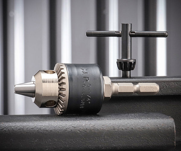ベッセル ドリルチャック キー付タイプ No.BH-20 口径0.8〜6.5mm VESSEL 6.35mm六角シャンク 電動ドライバーで穴あけ・切削・研磨作業ができる