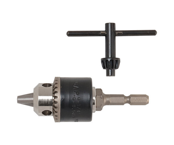 ベッセル ドリルチャック キー付タイプ No.BH-20 口径0.8〜6.5mm VESSEL 6.35mm六角シャンク 電動ドライバーで穴あけ・切削・研磨作業ができる