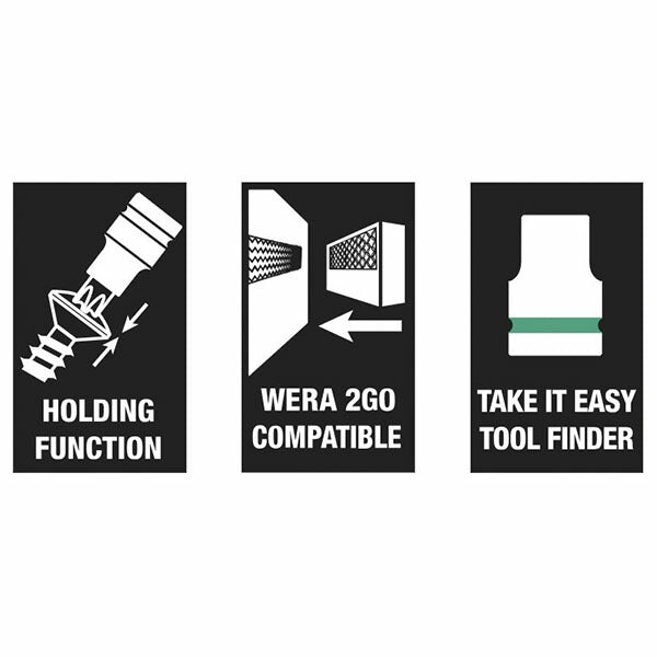 日本正規品 ヴェラ 3/8DR/6点(Torx)ビットソケットセット(ホールド) (003185)(4013288195074) ベラ Wera