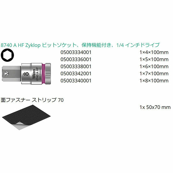 日本正規品 ヴェラ 1/4DRHexPlusロングビットソケット(ホールド/5個) (003345)(4013288191007) ベラ Wera