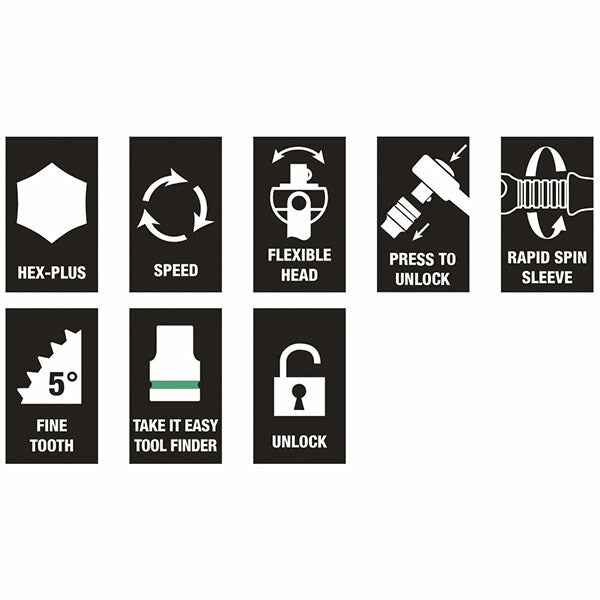 日本正規品 ヴェラ 3/8DR ソケットレンチセット(ZYKLOP) (003596)(4013288121165) ベラ Wera