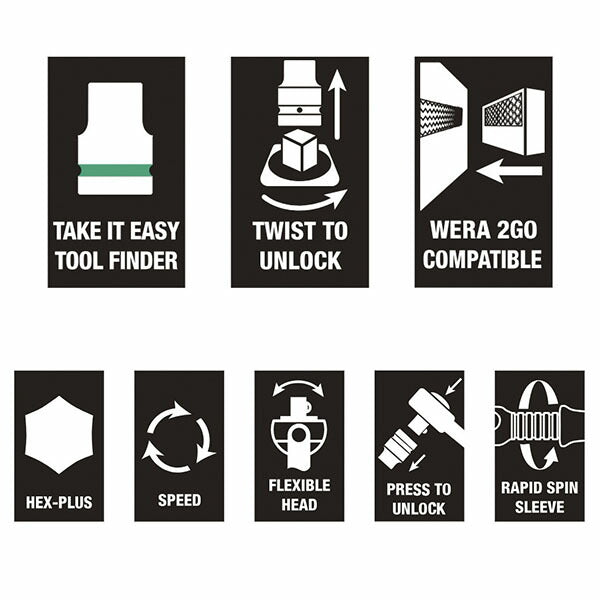 日本正規品 ヴェラ 1/4DR/9点 ソケットセット(ZYKLOP) (003883)(4013288190789) ベラ Wera