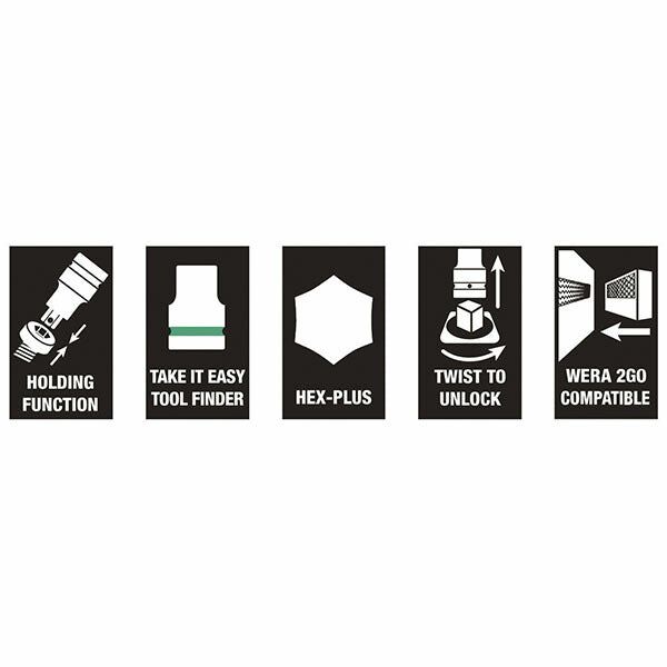 日本正規品 ヴェラ 3/8DR(Hex-Plus)ビットソケットセット(ホールド) (003974)(4013288194985) ベラ Wera