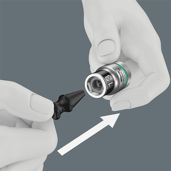 日本正規品 ヴェラ ソケットレンチセット 1/2SQ HEX10-19mm レール (003995)(4013288204400) ベラ Wera