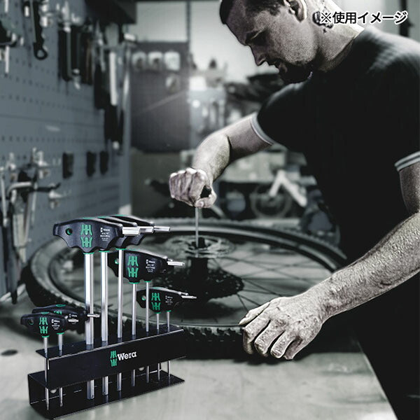 日本正規品 ヴェラ 10本組T型レンチセット HEX TX メタルラック付 (004174)(4013288220592) ベラ Wera