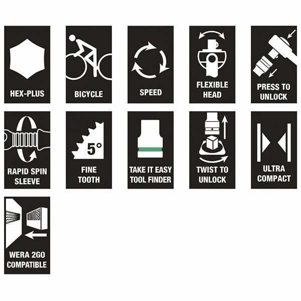 日本正規品 ヴェラ 3/8DR ソケットレンチセット(自転車用) (004175)(4013288220608) ベラ Wera