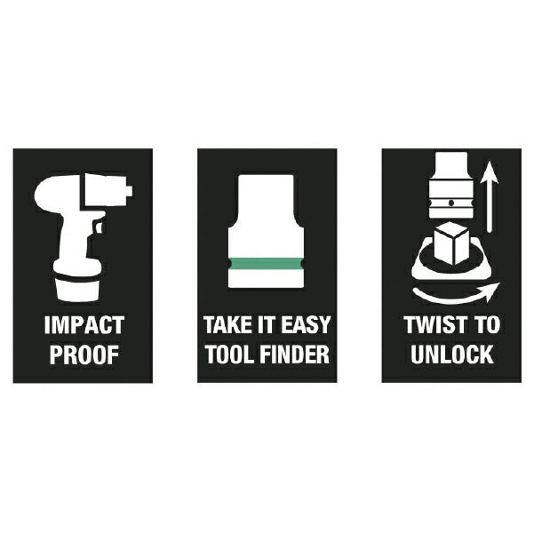 日本正規品 Wera 005452 9608 3/8インパクトソケットセット マグネットレール付 インチサイズ 9点セット 05005452001 ヴェラ ベラ