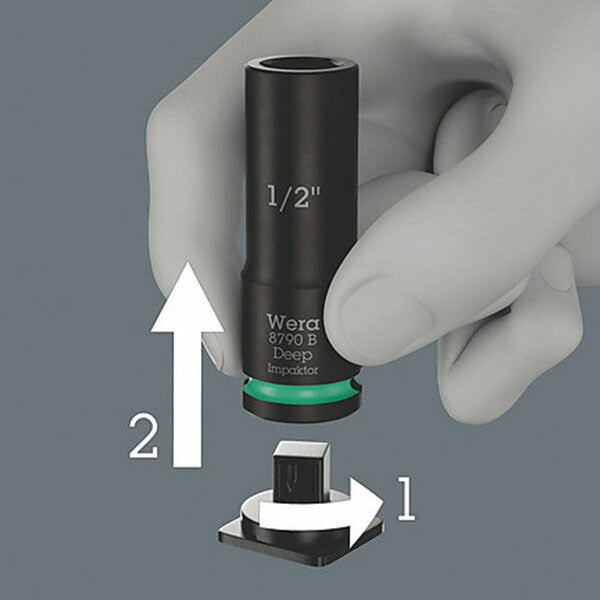 日本正規品 Wera Impaktor ディープインパクトソケットセット 9.5sq.(3/8) インチ ケース付 13点 (005581)(4013288233912) ヴェラ ベラ