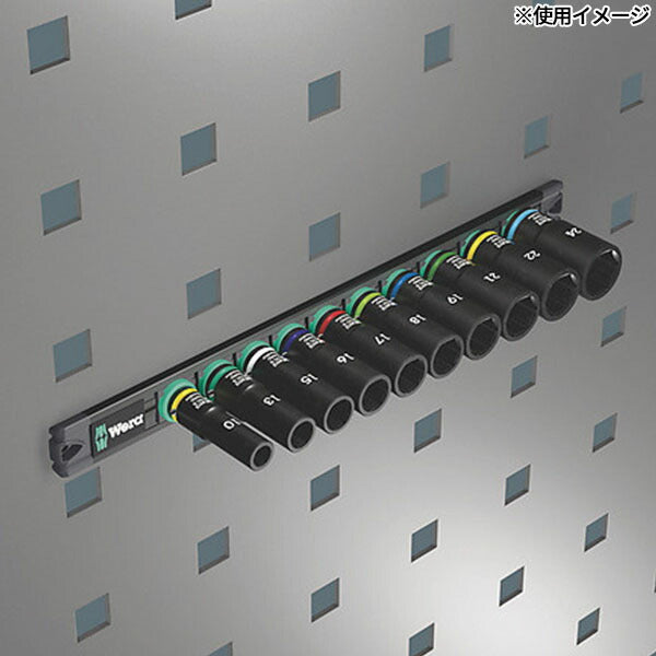 日本正規品 Wera Impaktor ディープインパクトソケットセット レール付 9.5sq.(3/8) 10点 10~24mm (005590)(4013288233554) ヴェラ ベラ