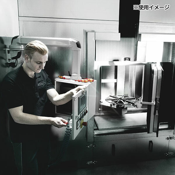 日本正規品 ヴェラ #1x 80mm (プラス・マイナス)ドライバー(絶縁/先細型) (006455)(4013288160201) ベラ Wera