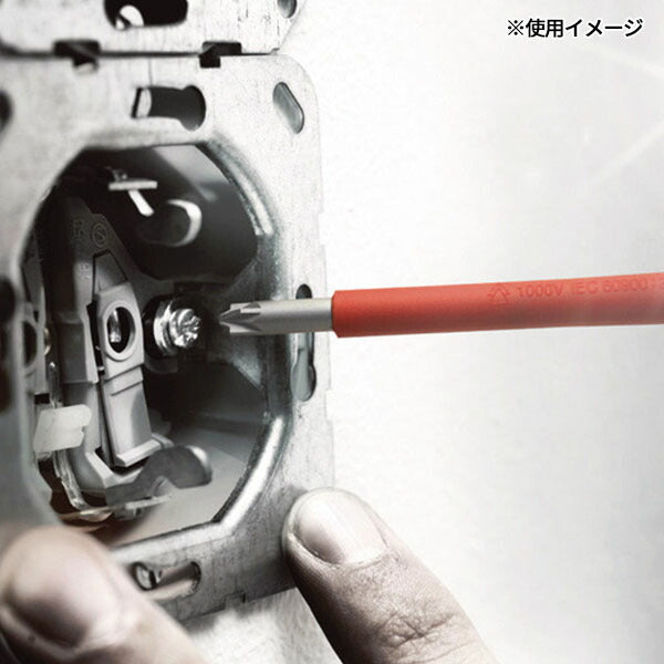 日本正規品 ヴェラ PZ2x100mm (Pozi)ドライバー(絶縁/先細) (006466)(4013288160287) ベラ Wera
