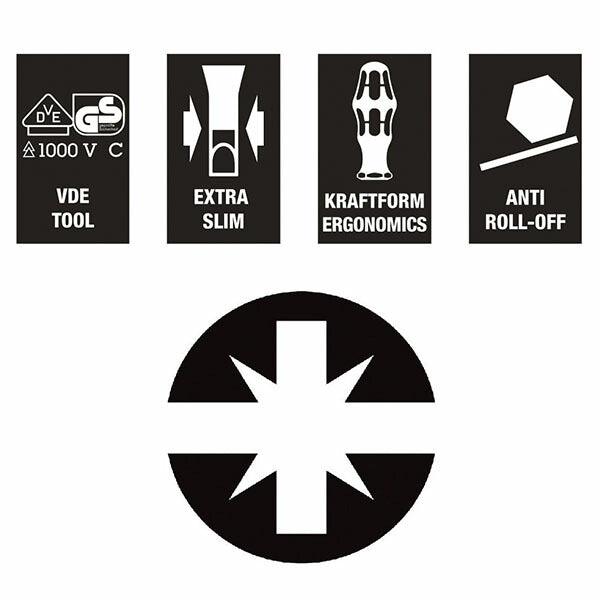 日本正規品 ヴェラ PZ2x100mm (Pozi)ドライバー(絶縁/先細) (006466)(4013288160287) ベラ Wera