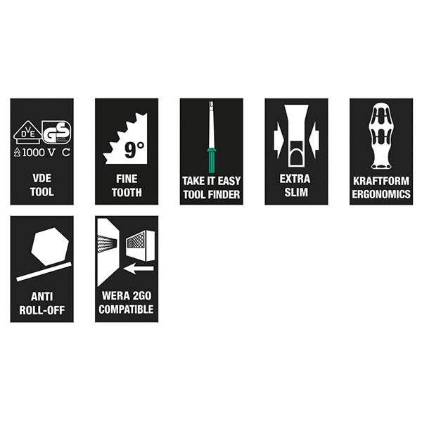 日本正規品 ヴェラ 差替式絶縁ドライバーセット 17PCS (006619)(4013288229885) ベラ Wera