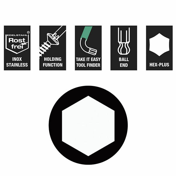 日本正規品 ヴェラ ボール付ステンレスキーレンチ(Hex-Plus) HF 4mm (022694)(4013288224422) ベラ Wera