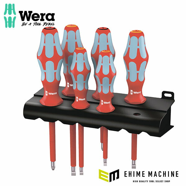 日本正規品 ヴェラ 6本組ステンレス製絶縁ドライバーセット ラック付 (022745)(4013288184207) ベラ Wera