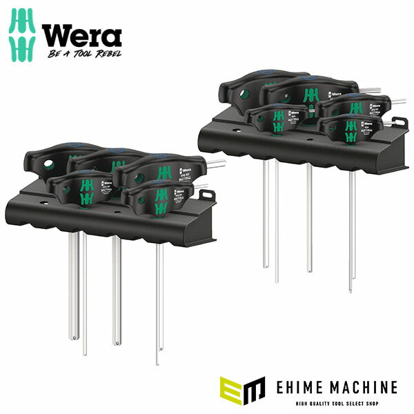 日本正規品 ヴェラ 10本組T型レンチセット HEX インチ ラック付 (023451)(4013288214836) ベラ Wera