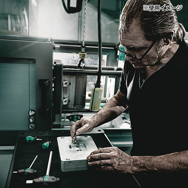 日本正規品 ヴェラ 10本組T型レンチセット HEX インチ メタルラック付 (023454)(4013288221735) ベラ Wera