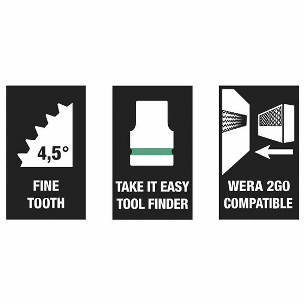 日本正規品 ヴェラ Kコンパクト400RA ソケットセット 9点 (023470)(4013288222862) ベラ Wera