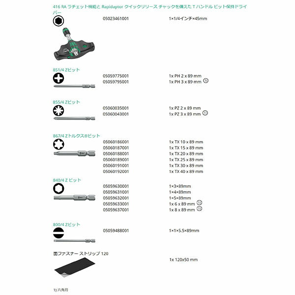 日本正規品 ヴェラ Kコンパクト400RA ブレードセット 17点 (023471)(4013288222879) ベラ Wera
