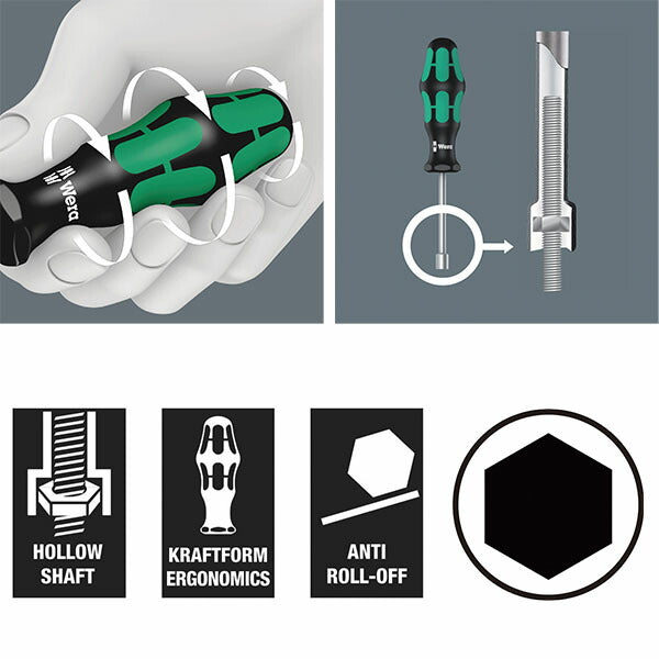 日本正規品 ヴェラ 7/16x90mm (Nut)ドライバー(中空シャフト) (029506)(4013288110558) ベラ Wera