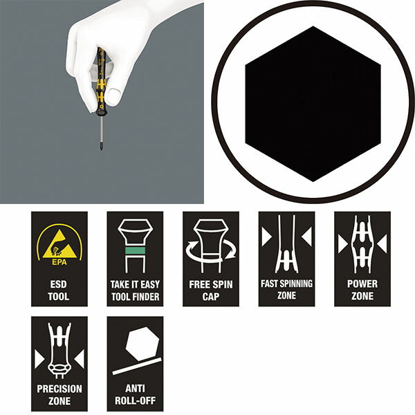 日本正規品 ヴェラ 2.5x60mm (Nut)ドライバー(精密/ESD) (030413)(4013288184078) ベラ Wera