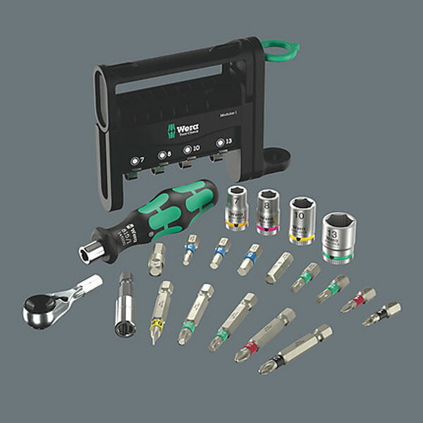 日本正規品 Wera 049000 ツールセット ツールチェック モジュラー 1 21点セット コンパクト工具ケース付 (4013288234230) ヴェラ ベラ