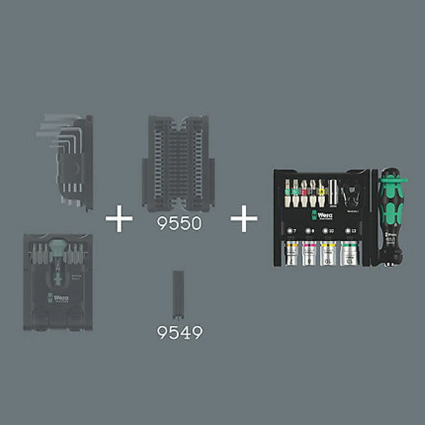 日本正規品 Wera 049000 ツールセット ツールチェック モジュラー 1 21点セット コンパクト工具ケース付 (4013288234230) ヴェラ ベラ