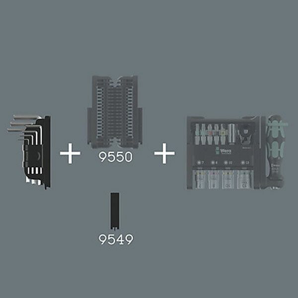 日本正規品 ヴェラ ツールチェック モジュラー Lキー ヘックスプラス 7本組 (049003)(4013288234254) 9549アダプター付 ベラ Wera