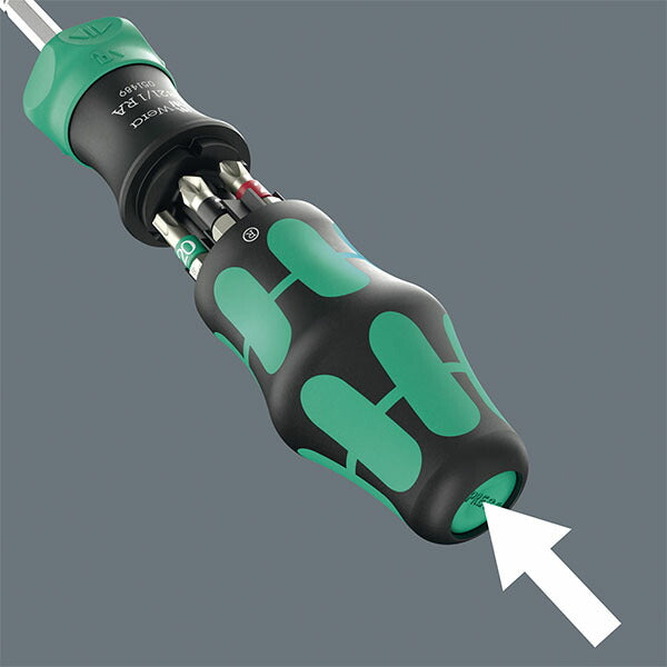 日本正規品 Wera ラチェット式ドライバービットセット ポーチ入 6.35mm(1/4) ビット6本収納 (051520)(4013288234049) ヴェラ ベラ