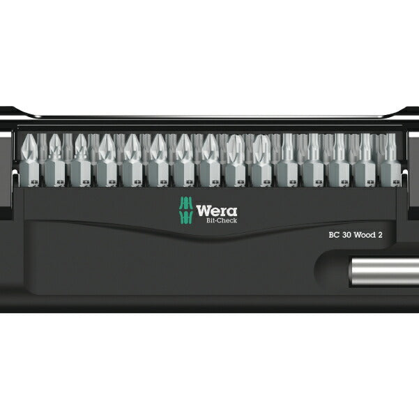 日本正規品 Wera 057438 ビットチェック 30 木工用 2 SB ドライバービットセット(ウッド用)05057438001 ヴェラ ベラ