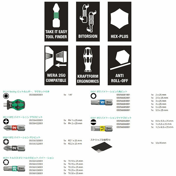 日本正規品 ヴェラ ドライバー(差替式/スタビー) (057471)(4013288214553) ベラ Wera