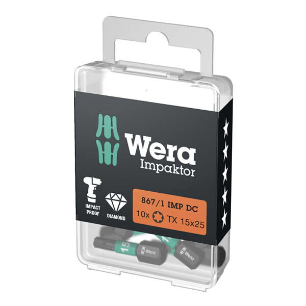 日本正規品 ヴェラ T15x25mm ドライバービット(インパクト用) (057623)(4013288169242) ベラ Wera