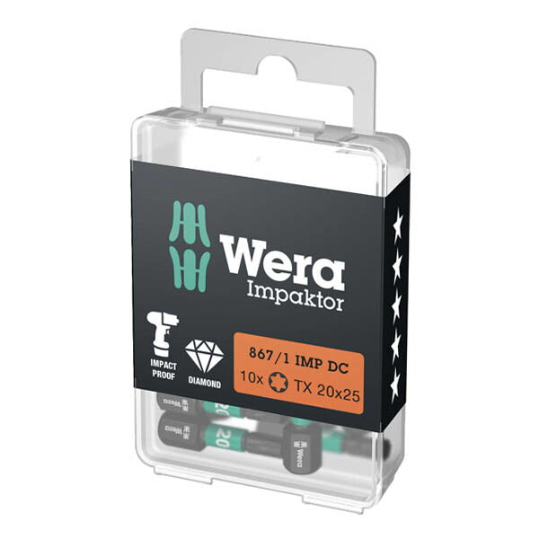 日本正規品 ヴェラ T20x25mm ドライバービット(インパクト用) (057624)(4013288163165) ベラ Wera