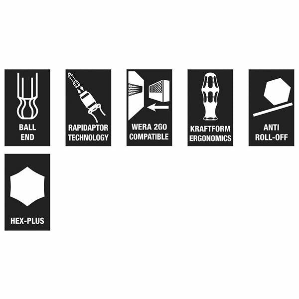 日本正規品 ヴェラ (+ - Pozi Hex Torx)ドライバーセット (059294)(4013288165503) ベラ Wera