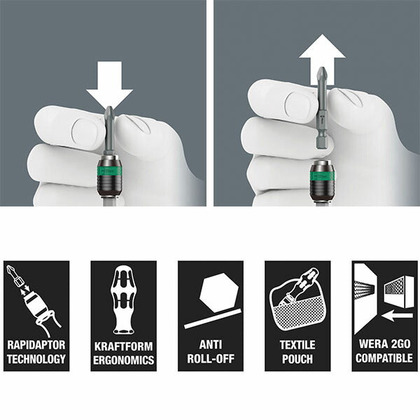 日本正規品 ヴェラ (+ - Pozi) ドライバーセット(差替式) (059298)(4013288096319) ベラ Wera