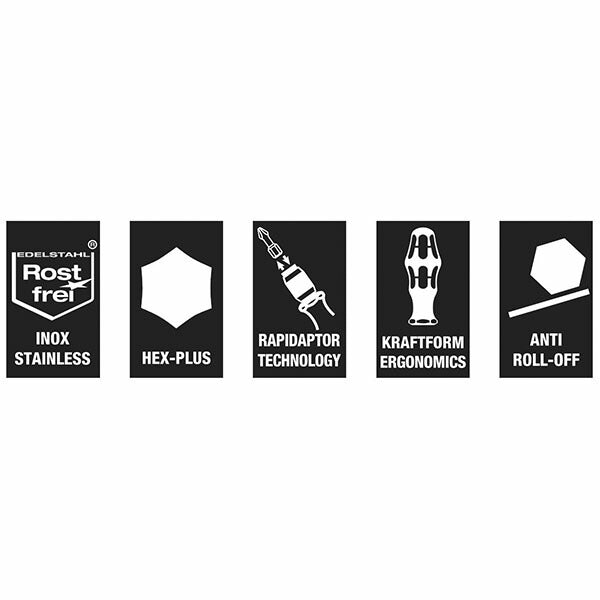 日本正規品 ヴェラ (+ - Torx)ドライバーセット(ステンレス/インチ) (071117)(4013288115720) ベラ Wera