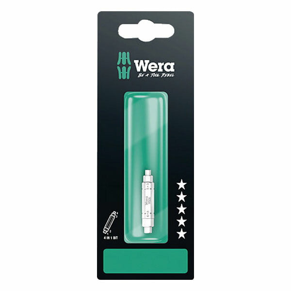 日本正規品 ヴェラ 4 in 1 ビット HEX3,4,5,6 (073201)(4013288225269) ベラ Wera