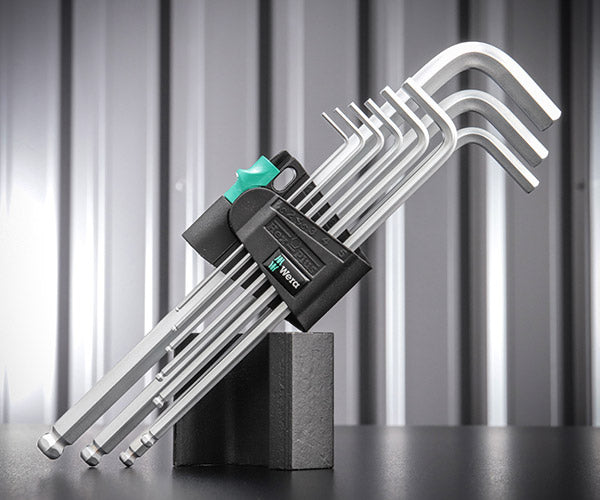 日本正規品 Wera 1.5–10mm/9本組 Hex-Plus 六角レンチセット 950/9 073391(05073391001)ボールポイント レーザー刻印 クリップ付 ヴェラ ベラ