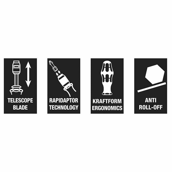 日本正規品 ヴェラ 1/4Hex/100ドライバーハンドル(伸縮式) (073541)(4013288106025) ベラ Wera