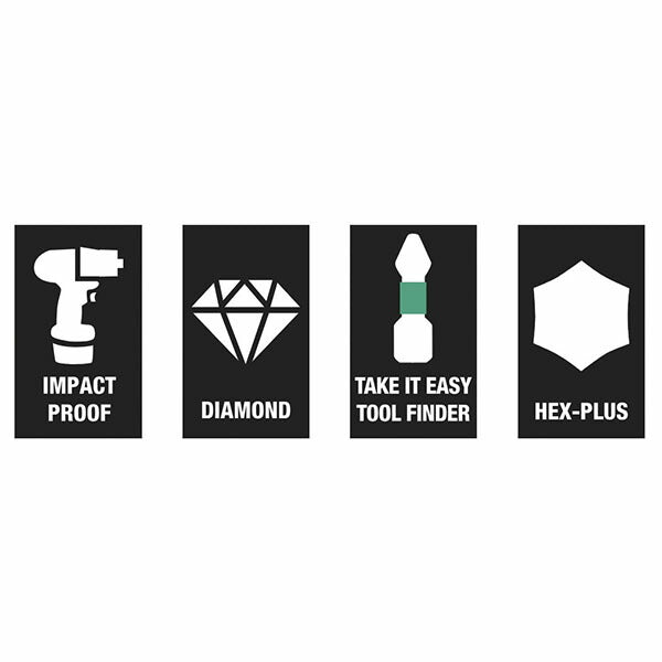 日本正規品 ヴェラ 10本組ドライバービット(インパクト用) (073980)(4013288158574) ベラ Wera