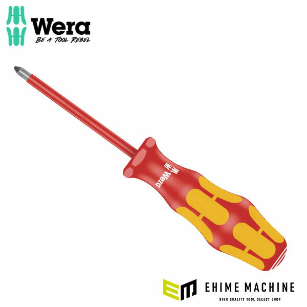 日本正規品 ヴェラ #1x 80mm(プラス)ドライバー絶縁(slip STOP) (100011)(4013288181442) ベラ Wera