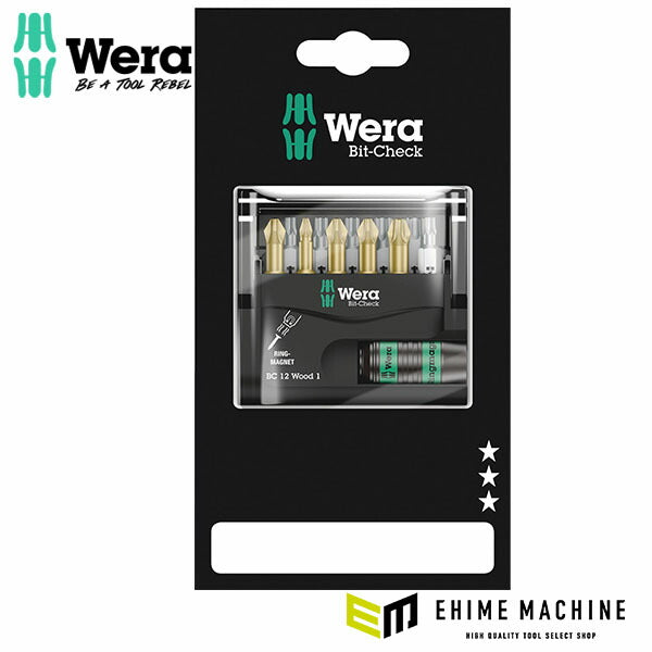日本正規品 ヴェラ ビットチェック ビットセット 木工用1 12点 SB (136390)(4013288214010) ベラ Wera