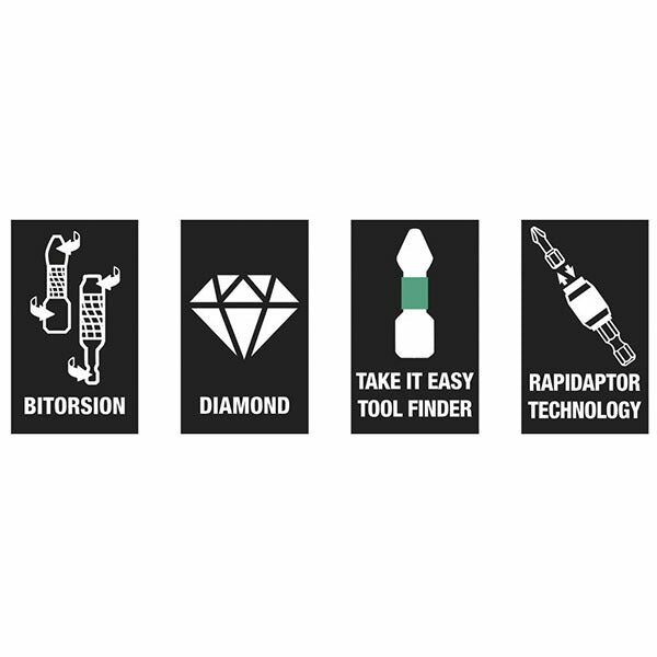 日本正規品 ヴェラ 11本組 ビットセット(Bi-Torsion・ダイヤ付) (136392)(4013288213976) ベラ Wera